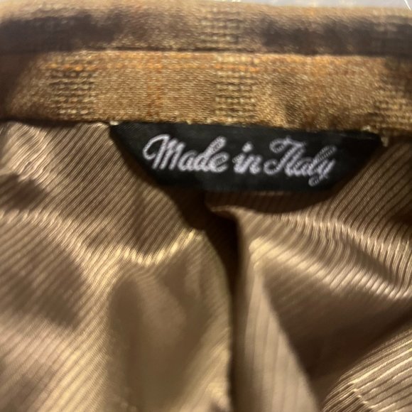 Beautiful Genuine Italian Men's Neutral Colored Sports Jacket - Brand New! - Picture 7 of 8
